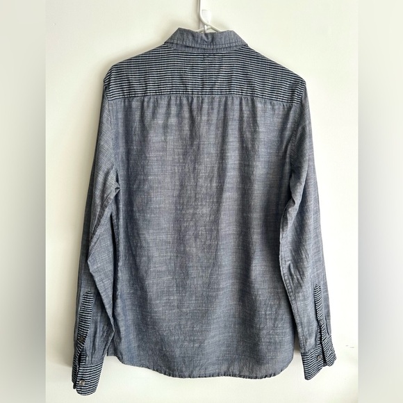 DESIGUAL Stripe Embroidered Shirt with Contrasting Pocket | Small | Unisex | - Picture 6 of 8